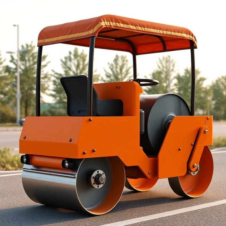 Ride-On Tandem Roller · 2.5 t with Canopy