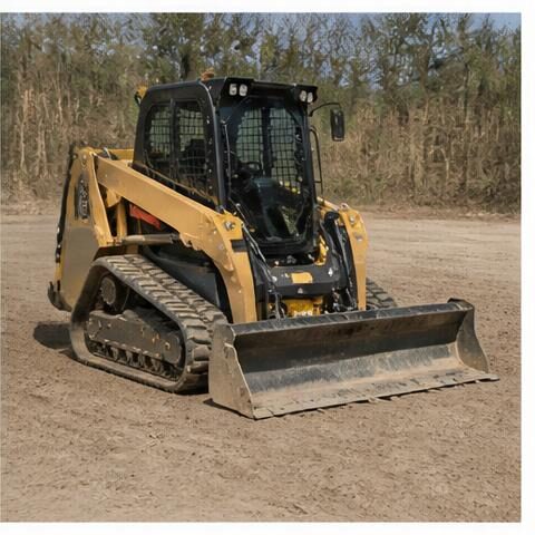 Compact Track Loader with Grader Blade